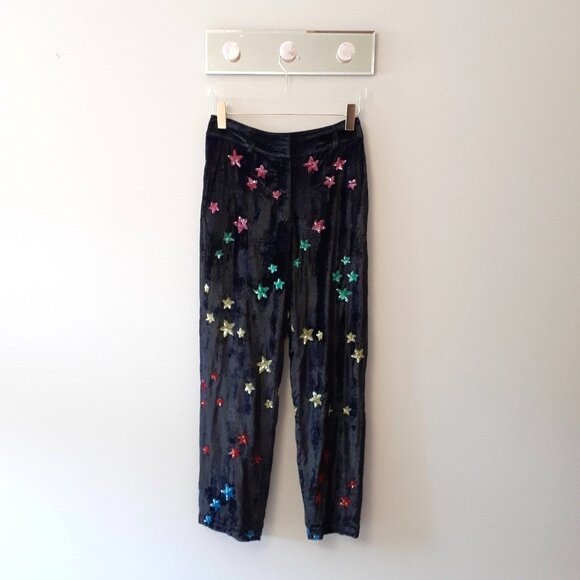 NWT Rococo Sand velvet sequin star blazer and pants set, S - Picture 9 of 11